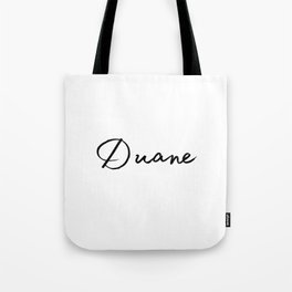 Duane Calligraphy Tote Bag