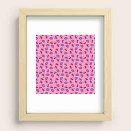 Cherry lips love Recessed Framed Print