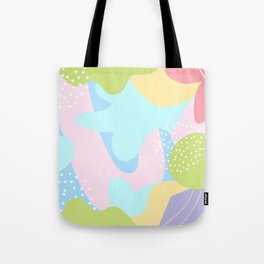 Pastel Colour Abstract Pattern Tote Bag