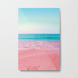 Pastel Ocean View - California Beach Metal Print