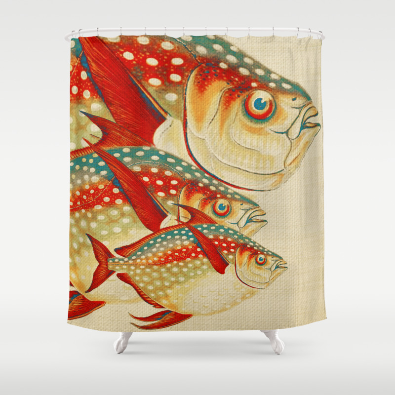Fish Classic Designs 1 Shower Curtain By Fernandovieira Society6