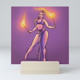 Fire Dancer Pinup Mini Art Print