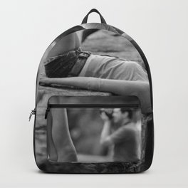 All You Really Need Is Someone To See the Psycho You Really Are - Girl with a Camera looking at the world upside down art photography Backpack | Blackandwhite, Beautiful, Metoo, Camera, Photo, Strongwomen, Takingpictures, Girl, Woman, Art 