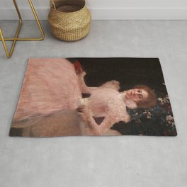 Sonja Knips, 1897-1898 by Gustav Klimt Area & Throw Rug