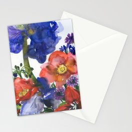 colorful bouquet: iris Stationery Card