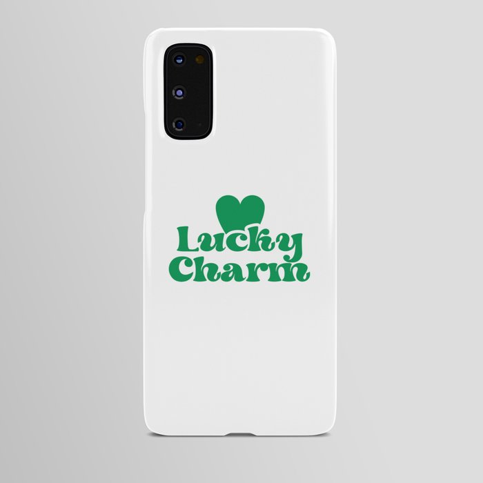 Lucky charm clover heart Android Case