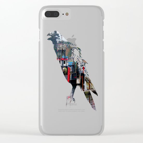 Raven Clear iPhone Case