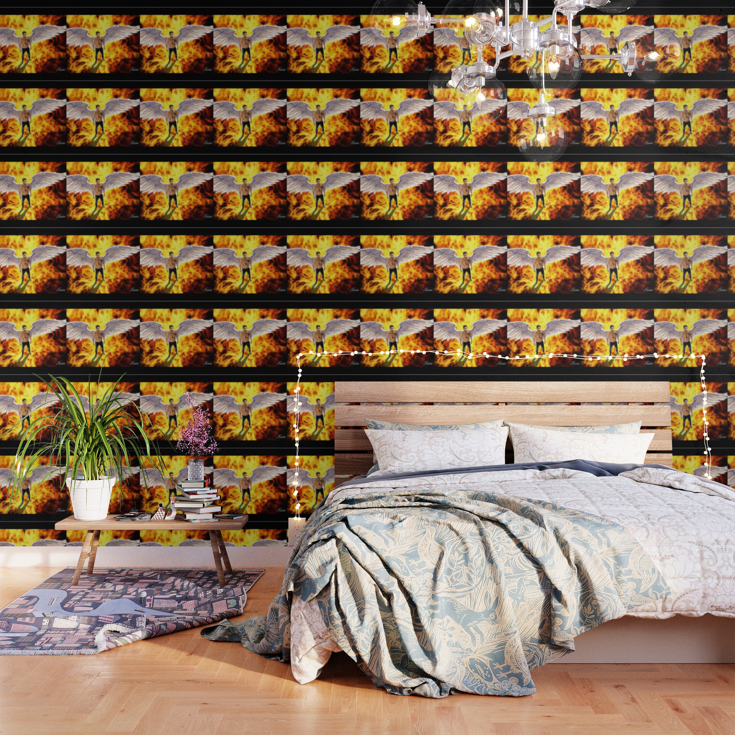 Lucifer Morningstar Fire Wallpaper By Mohokta81 Society6