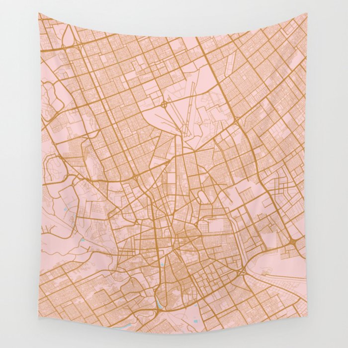 Riyadh map, Saudi Arabia Wall Tapestry by AnnaGo  Society6