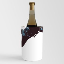 Kite And Surfboard Freestyle Silhouette Vector Wine Chiller