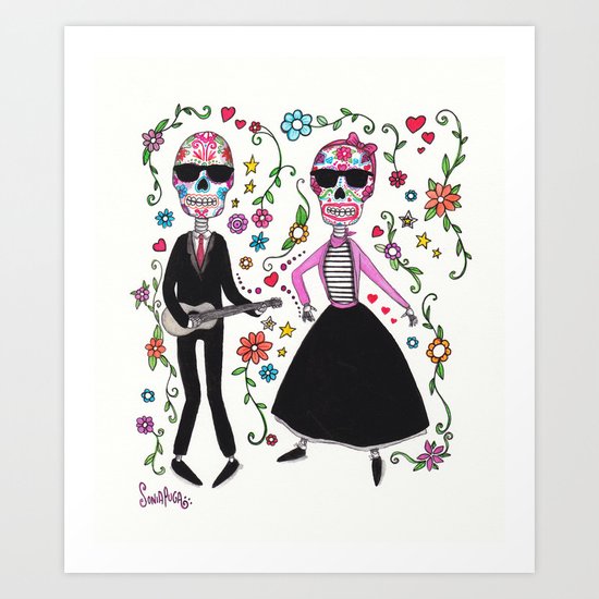 Rock de la muerte Art Print