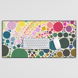 Light Pastel Pebble Pattern Desk Mat