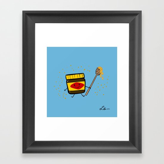 Vegemite Honey Framed Art Print