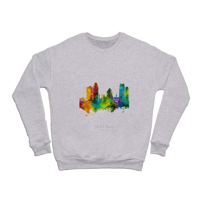 Saint Paul Minnesota Skyline Crewneck Sweatshirt