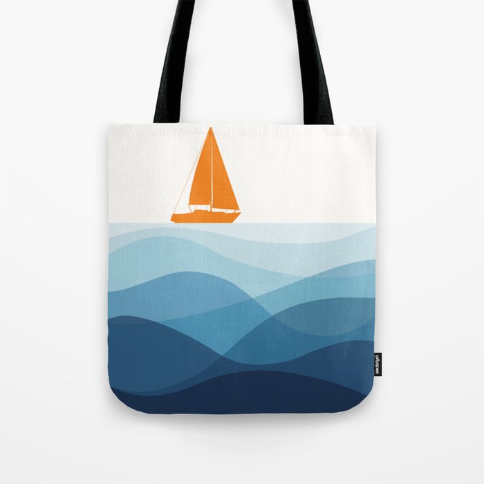 Blissful Boat Tote Bag