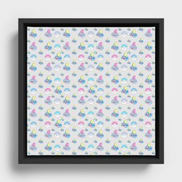 pokepattern Framed Canvas