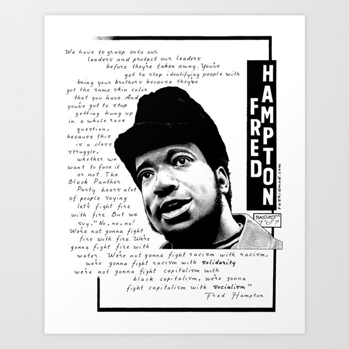 Fred Hampton Art Print By Theselfdetermined Society6