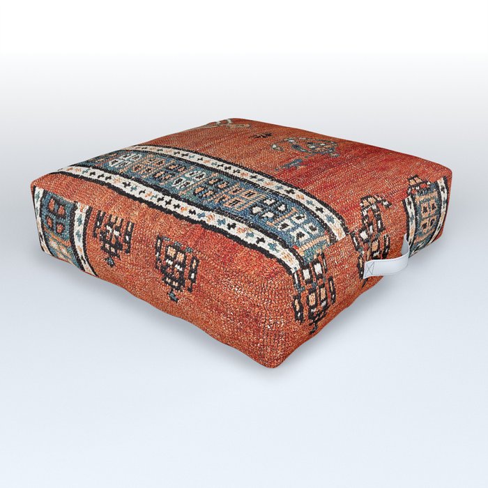 Bakhshaish Azerbaijan Northwest Persian Carpet Print Outdoor Floor Cushion