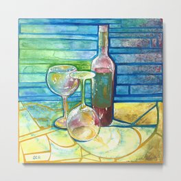 Red Wine Metal Print | Food, Painting 