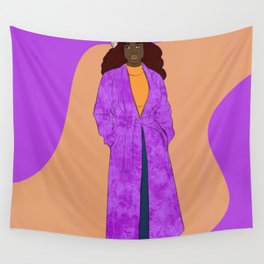 Regal In Purple Wall Tapestry