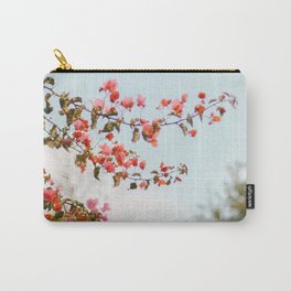 Sail To The Sun Carry-All Pouch | Flowers, Bougainvillea, Leaves, California, Venice, Venicebeach, Losangeles, Plants, Pinkflowers, Floral 