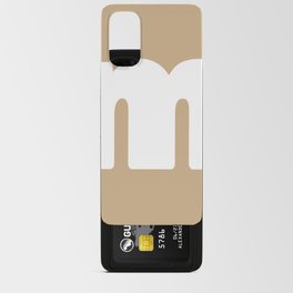 m (White & Tan Letter) Android Card Case