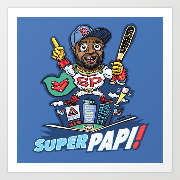 Super Papi! Boston Baseball Slugger #34 David Ortiz #SuperPapi
