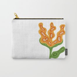 Single Orange Flower Carry-All Pouch