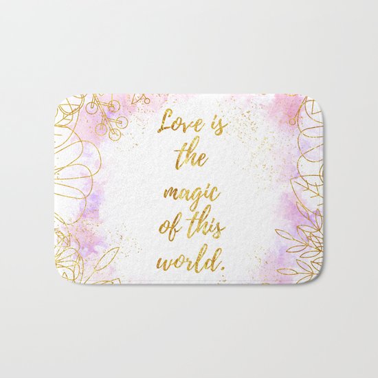 L O V E Bath Mat