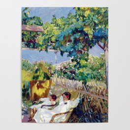 Joaquin Sorolla y Bastida - Nap in the Garden 1904 Poster