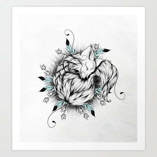 Little Fox Art Print