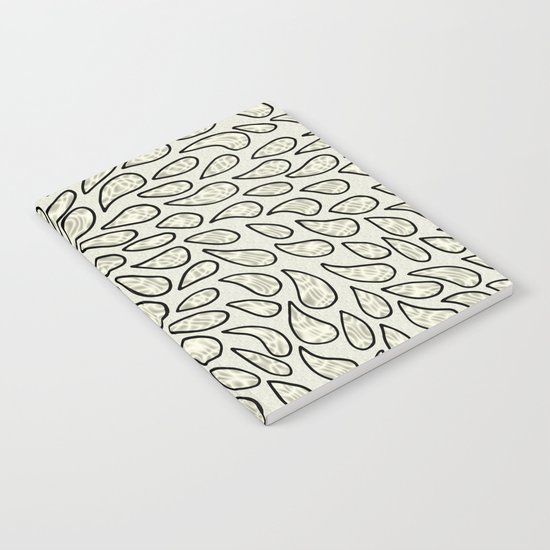 Pearlised Drops - Ivory Notebook