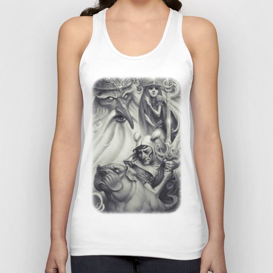 Another Castle :: Duotone Print Unisex Tank Top