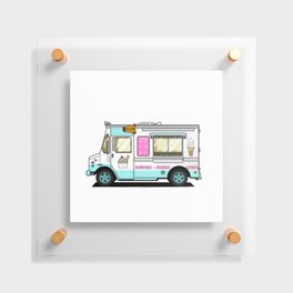 Ice Cream Truck Floating Acrylic Print