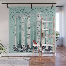 The Birches Wall Mural