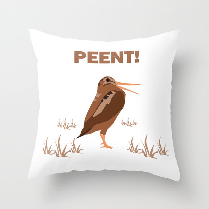PEENT! Throw Pillow