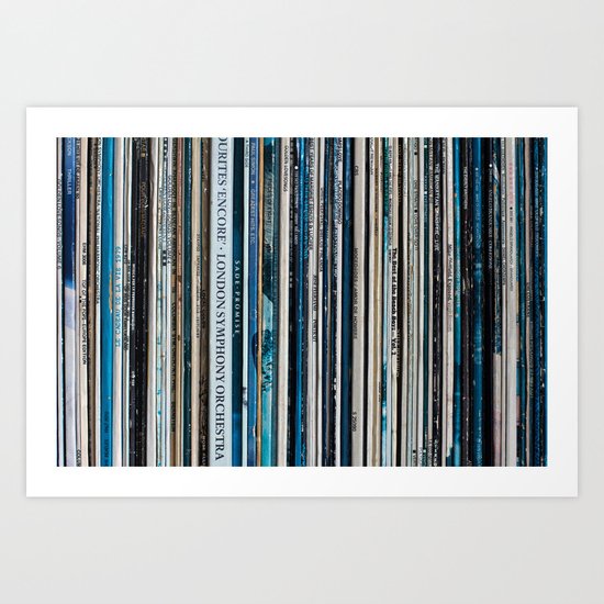 Old Vinyl Art Print