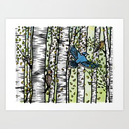 Eyes of the Forest Art Print