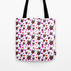 Sneaky Cat Face Tote Bag