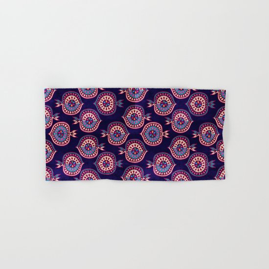 Decorative pomegranate pattern Hand & Bath Towel