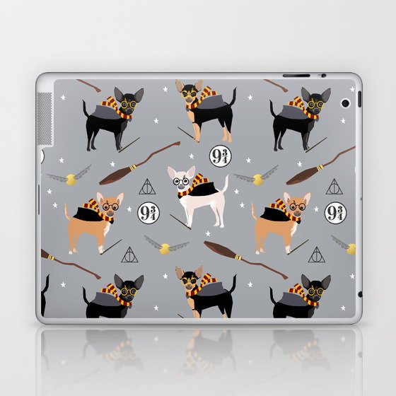 chihuahua witch wizard magical dog breed gifts Laptop & iPad Skin