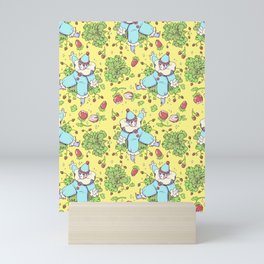 Strawberry Clowns | clowncore pattern | cute clown phone case | Kidcore Mini Art Print