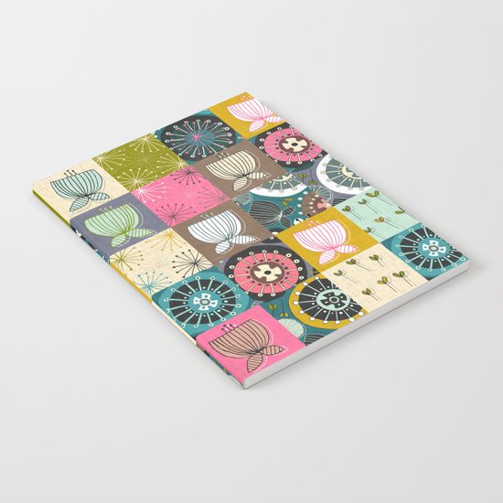 blooms patchwork Notebook
