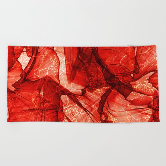 Poppy Veildance Beach Towel