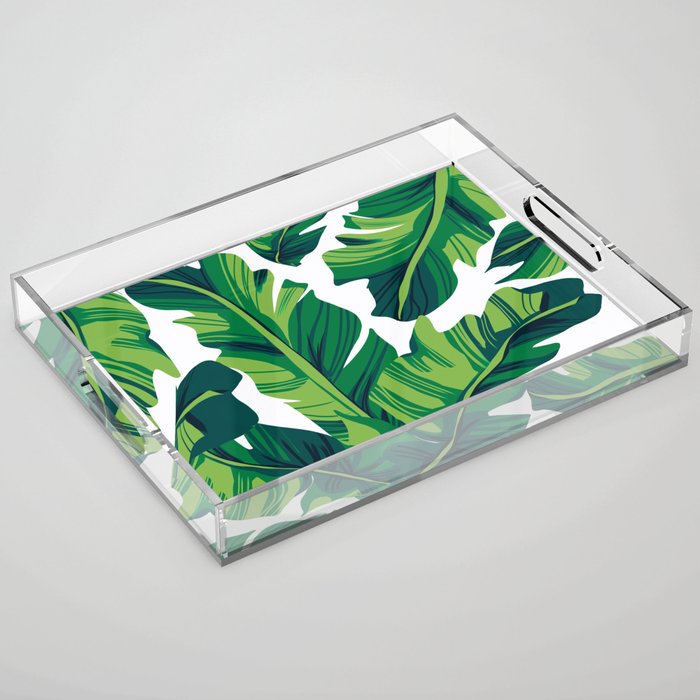 Green Palm Acrylic Tray