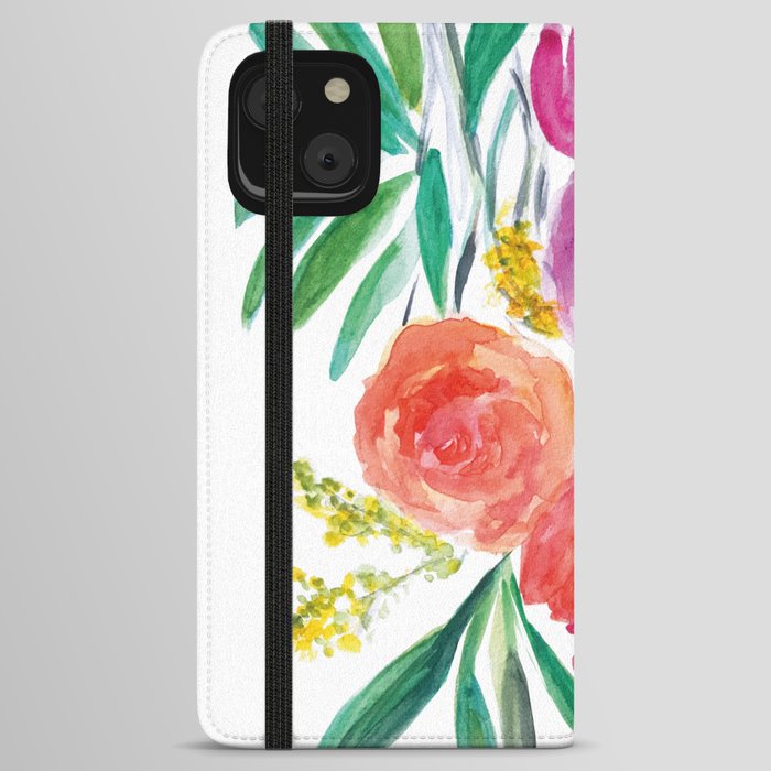 Watercolor bloom  iPhone Wallet Case