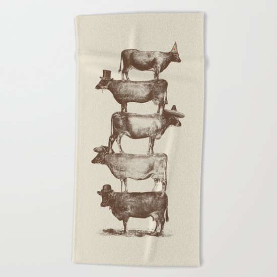 Cow Cow Nuts Beach Towel
