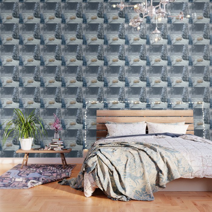 Sleeping Polar Fox Wallpaper By Nicky2342 Society6