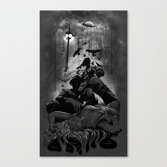 When the Moon Bleeds Canvas Print