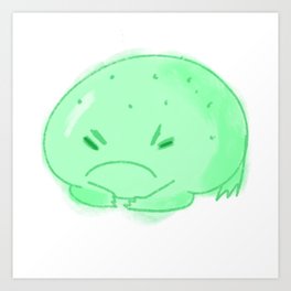 Grump Frog Art Print